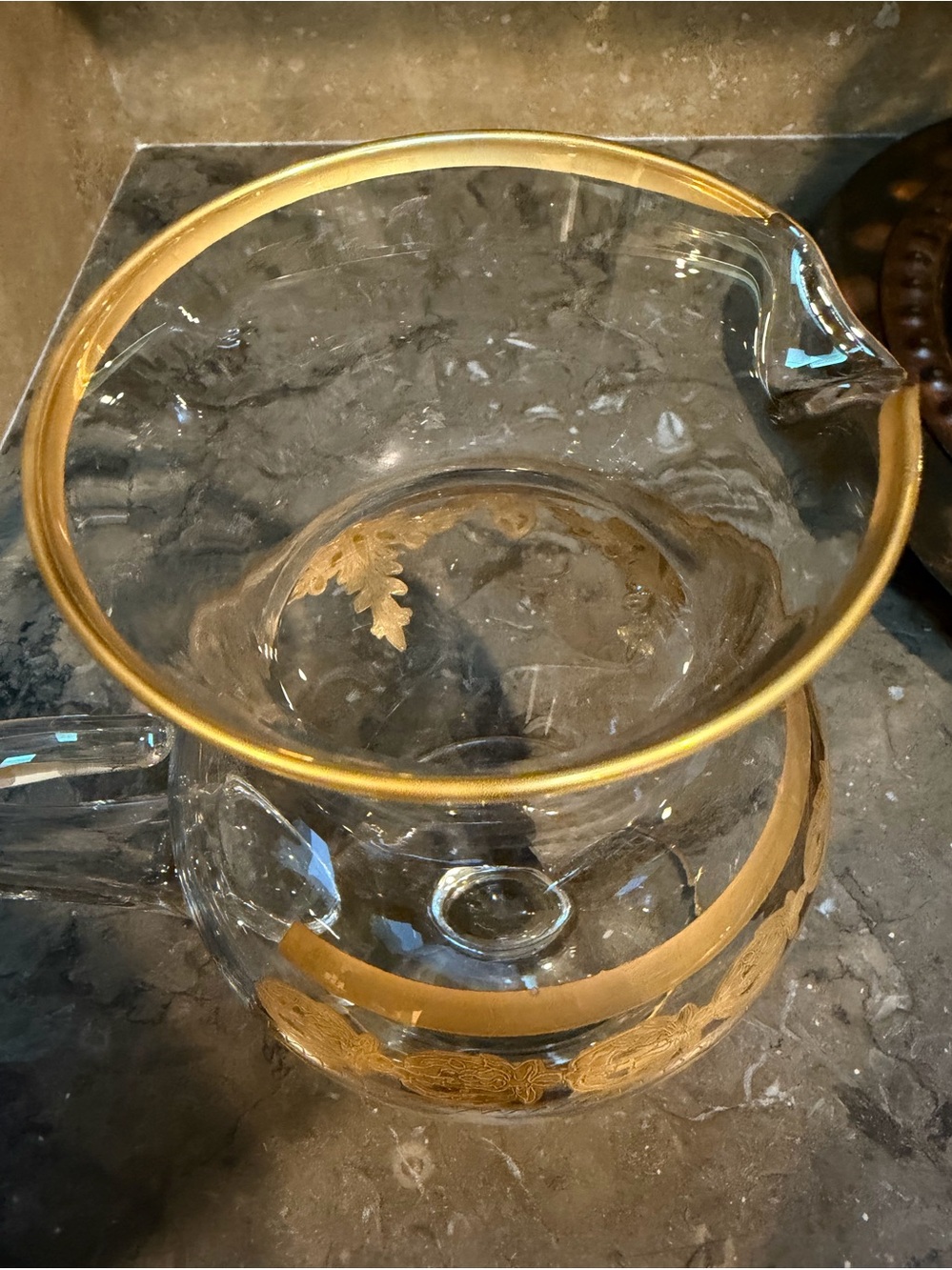 Arte Italica Rare Vetro Gold pitcher - Picture 4 of 11